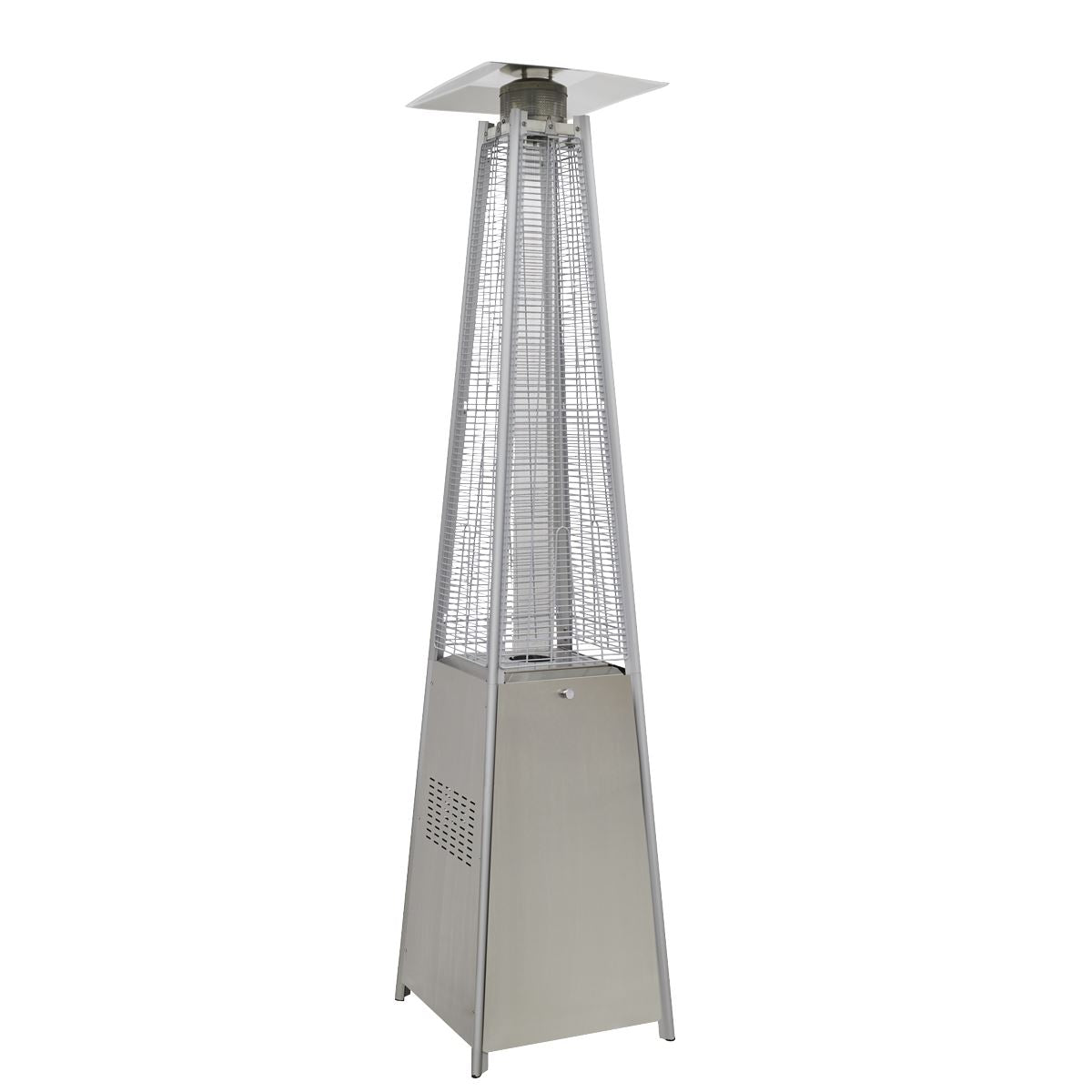 Dellonda Pyramid Gas Patio Heater 13kW Commercial/Garden Use, Stainless Steel DG99