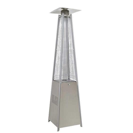 Dellonda Pyramid Gas Patio Heater 13kW Commercial/Garden Use, Stainless Steel DG99