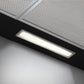 Baridi Cooker Hood, Chimney Style with Carbon Filters 90cm - Black DH59