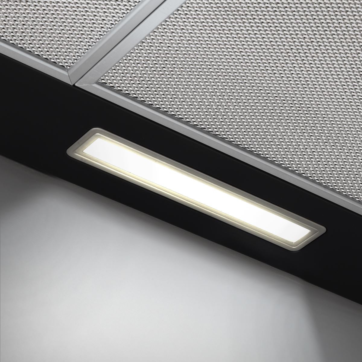 Baridi Cooker Hood, Chimney Style with Carbon Filters 90cm - Black DH59