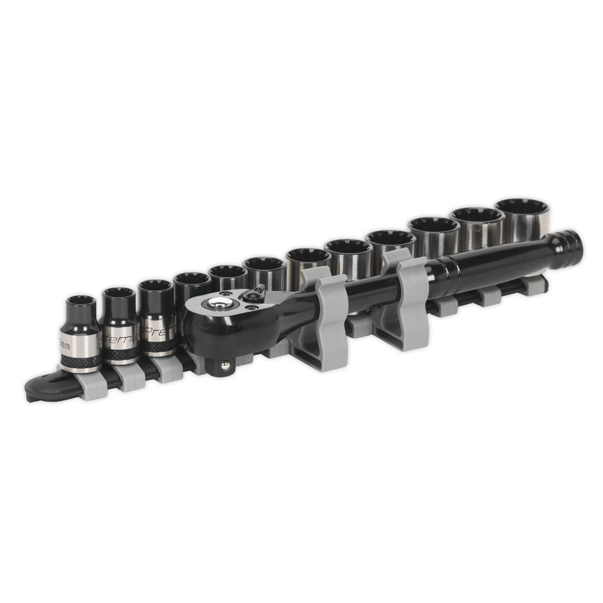 Sealey Socket Set 13pc 3/8"Sq Drive Total Drive Black Series AK7973