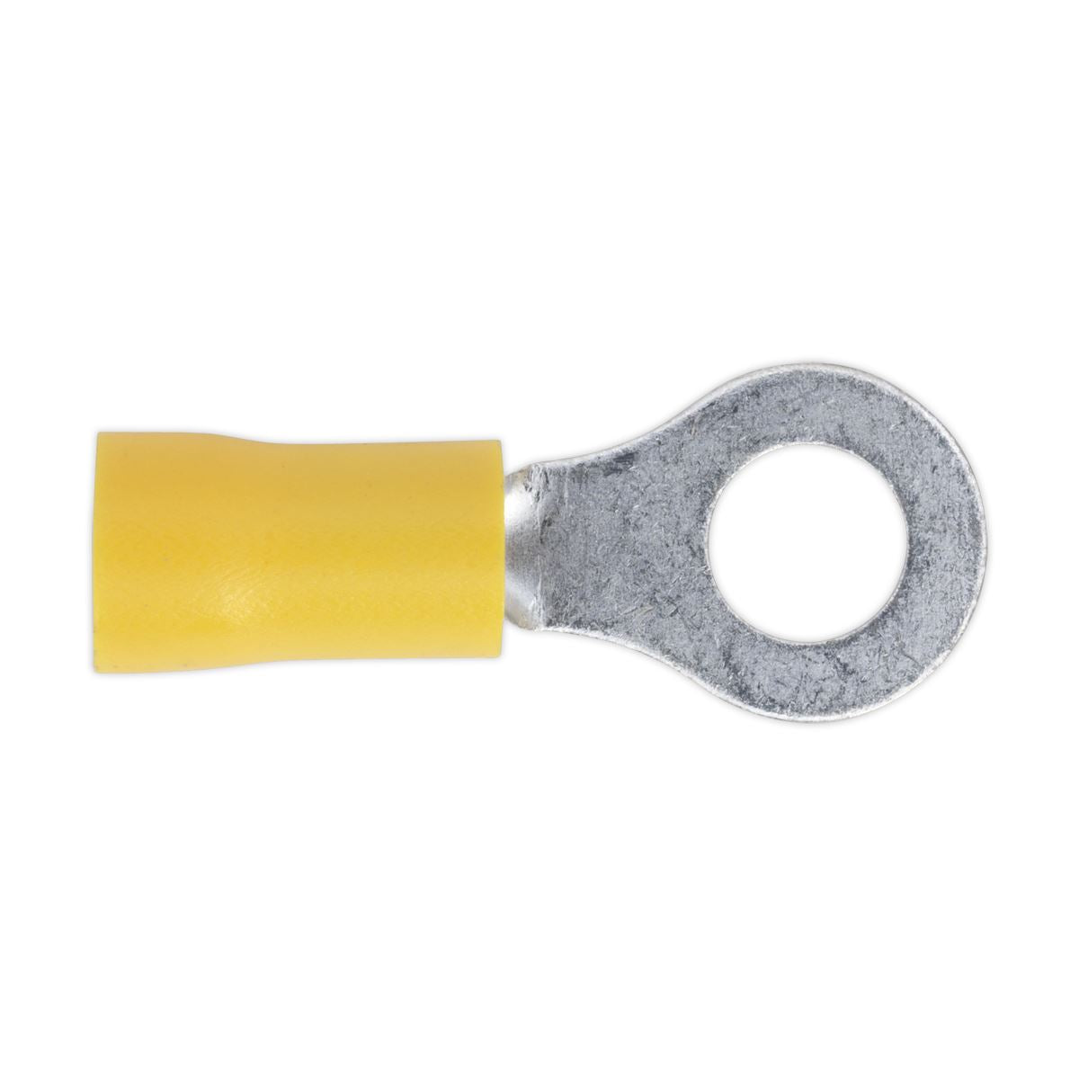 Sealey Easy-Entry Ring Terminal 6.4mm (1/4") Yellow Pack of 100 YT19