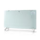 Nedis Wi-Fi Smart Convection Heater Thermostat Glass Front Panel 2000W White - WIFIHTPL20FWT
