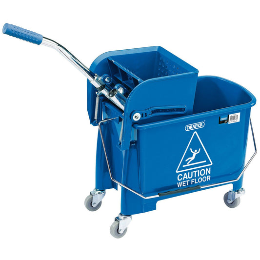 Draper 1x 20l Kentucky Mop Bucket with Wringer Professional Tool 24838
