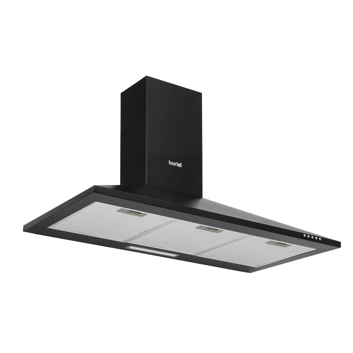 Baridi Cooker Hood, Chimney Style with Carbon Filters 90cm - Black DH59