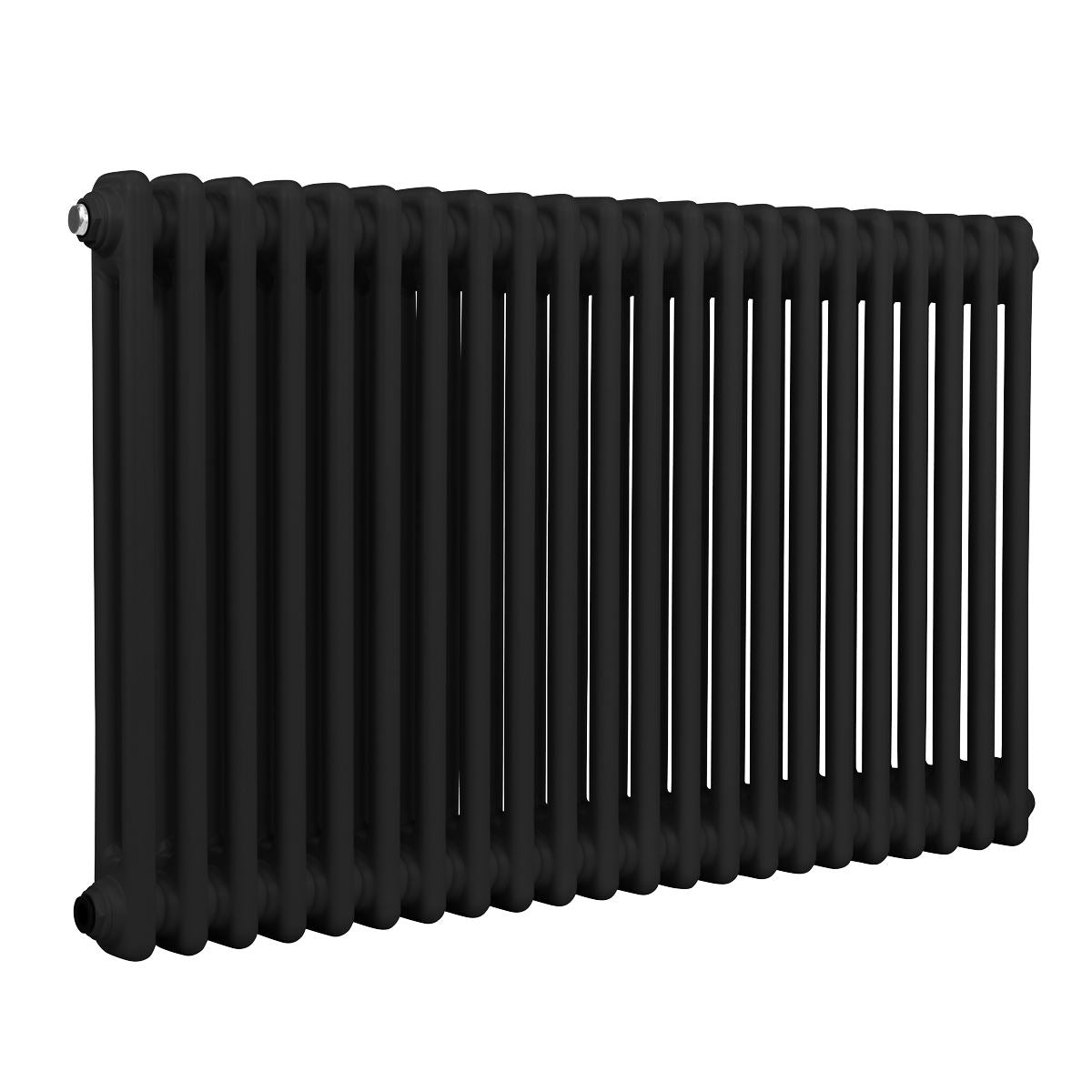 Baridi Horizontal Traditional 2 Column Radiator 600 x 1012mm � Black DH364