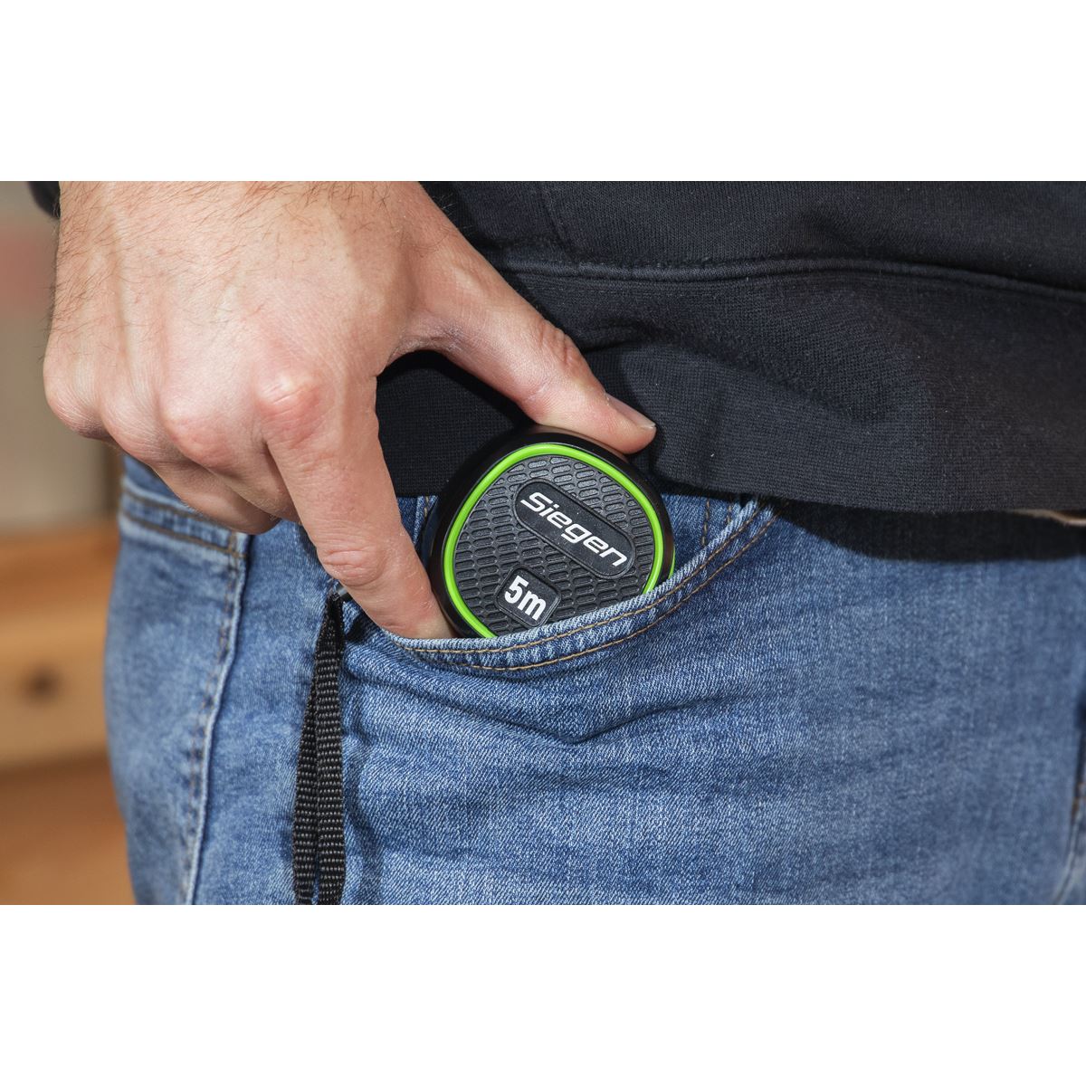 Sealey Siegen Metric/Imperial Auto-Lock Tape Measure 5m(16ft) x 19mm S01328