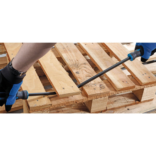 Draper 4 Piece Wrecking Pry Crow Bar Lever Hammer Go Thru Set, 200mm-600mm,92034