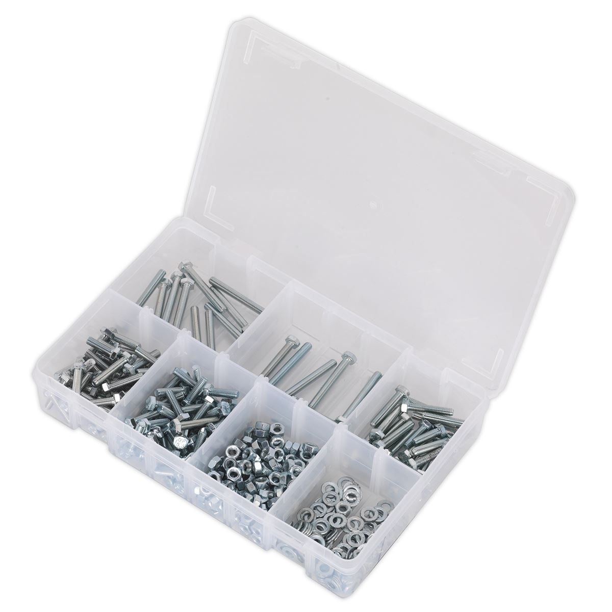 Sealey Setscrew, Nut & Washer Asstmt 444pc High Tensile M5 Metric AB049SNW