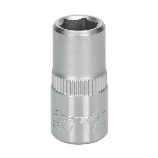 Sealey WallDrive Socket 7mm 1/4"Sq Drive S1407
