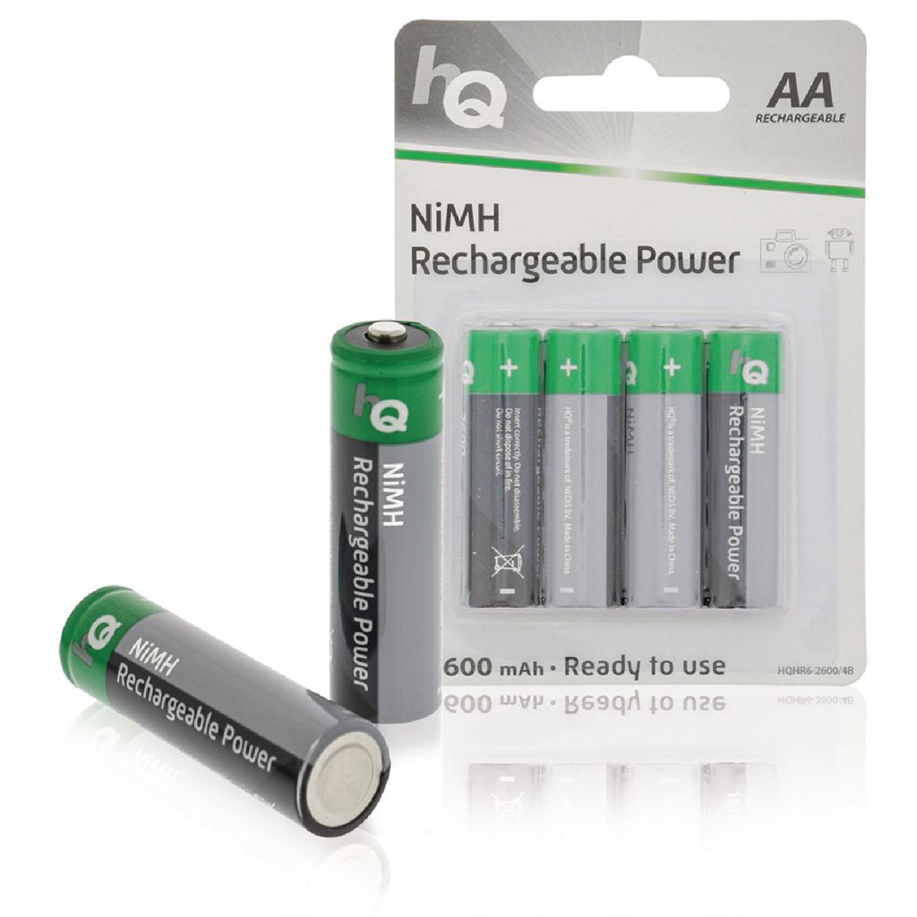 HQ Rechargeable NiMH AA battery 2600mAh 4-blister - BANM26HR64B