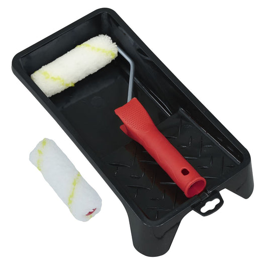 Sealey 4" Paint Roller Set with Tray PR4
