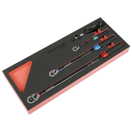 Sealey Black Torque Wrench Micrometer & Torque Screwdriver Set 4pc STW909SETB