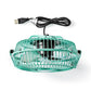 Nedis Metal Mini Fan 15cm Diameter USB Powered Turquoise - FNDK1TQ15