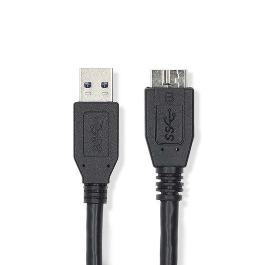 USB Cable USB 3.2 Gen 1 USB-A Male USB Micro-B Male 5 Gbps Nickel Plated 0.5m
