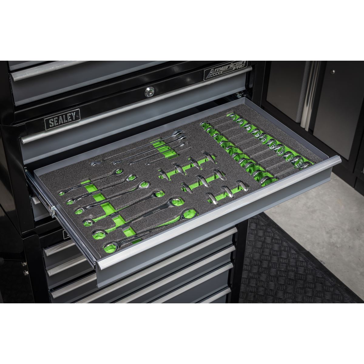 Sealey Siegen Tool Tray with Specialised Spanner Set 30pc - Metric S01274