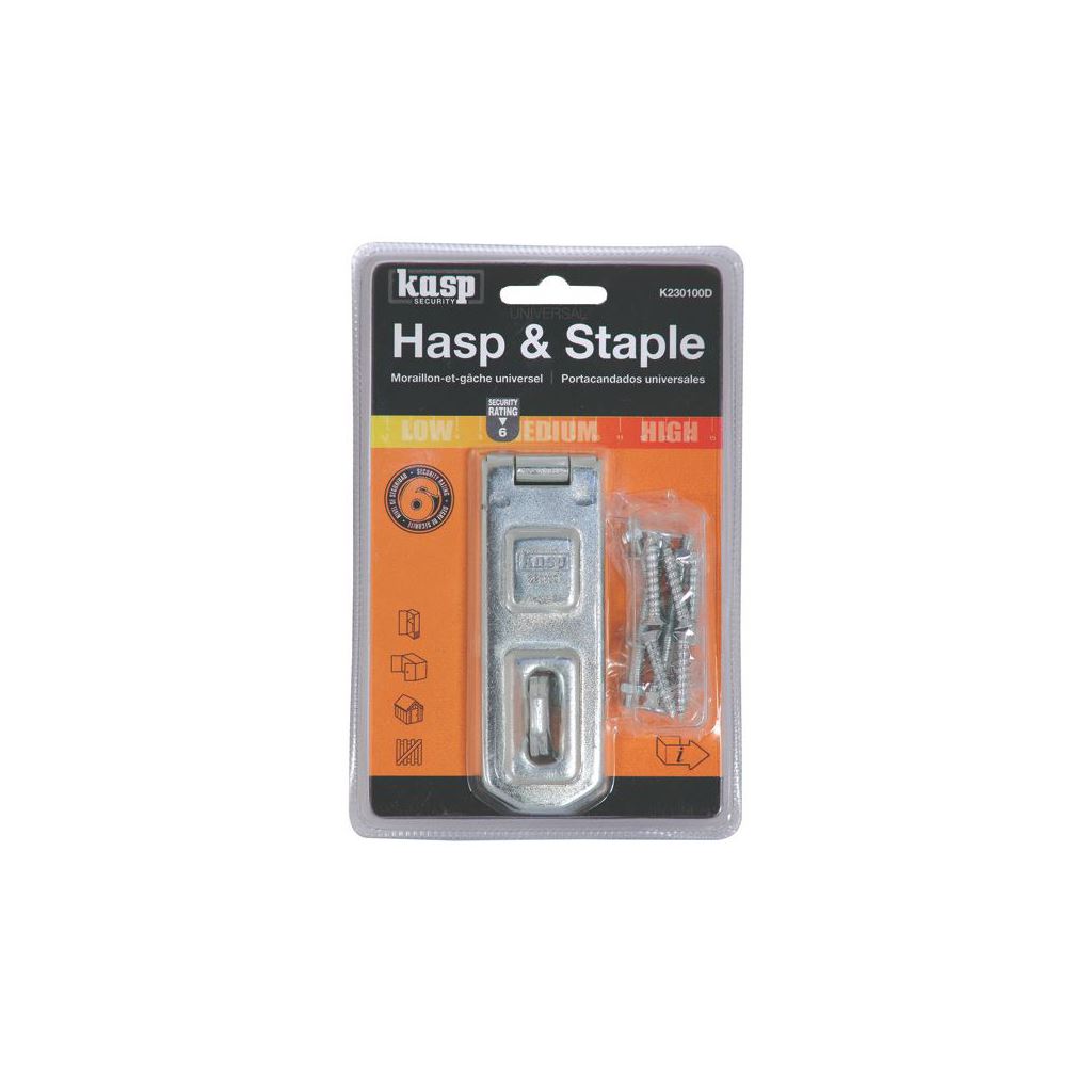 Kasp 230 Hasp & Staple 100mm K230100D