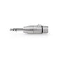 Nedis XLR Adapter 6.35mm Male to XLR 3-pin Female 10 pieces Metal CAGP15941ME