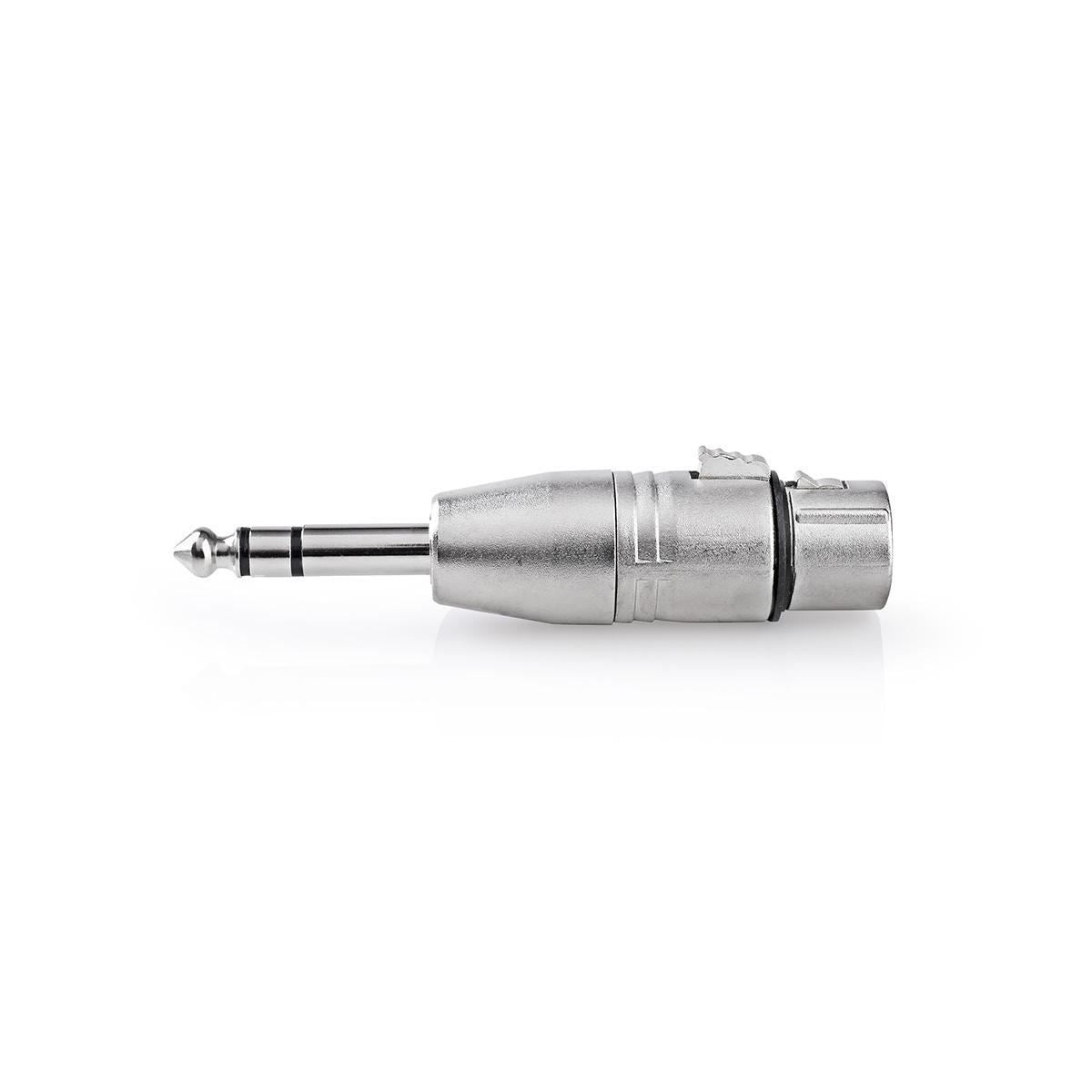 Nedis XLR Adapter 6.35mm Male to XLR 3-pin Female 10 pieces Metal CAGP15941ME