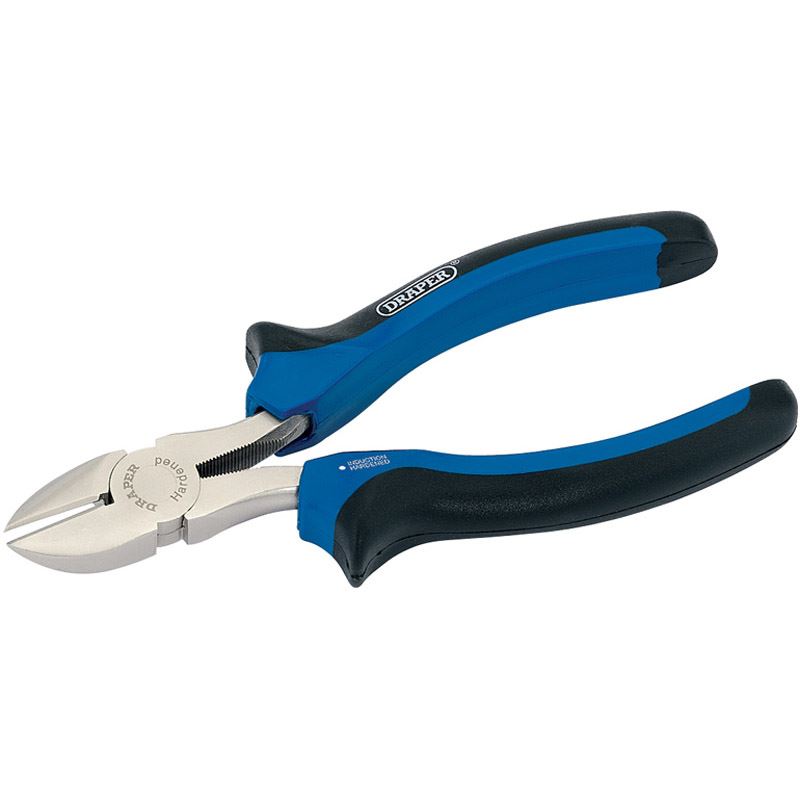 Draper 160mm Diagonal Side Cutters Wire Cable Cutting Soft Grip Pliers - 44145