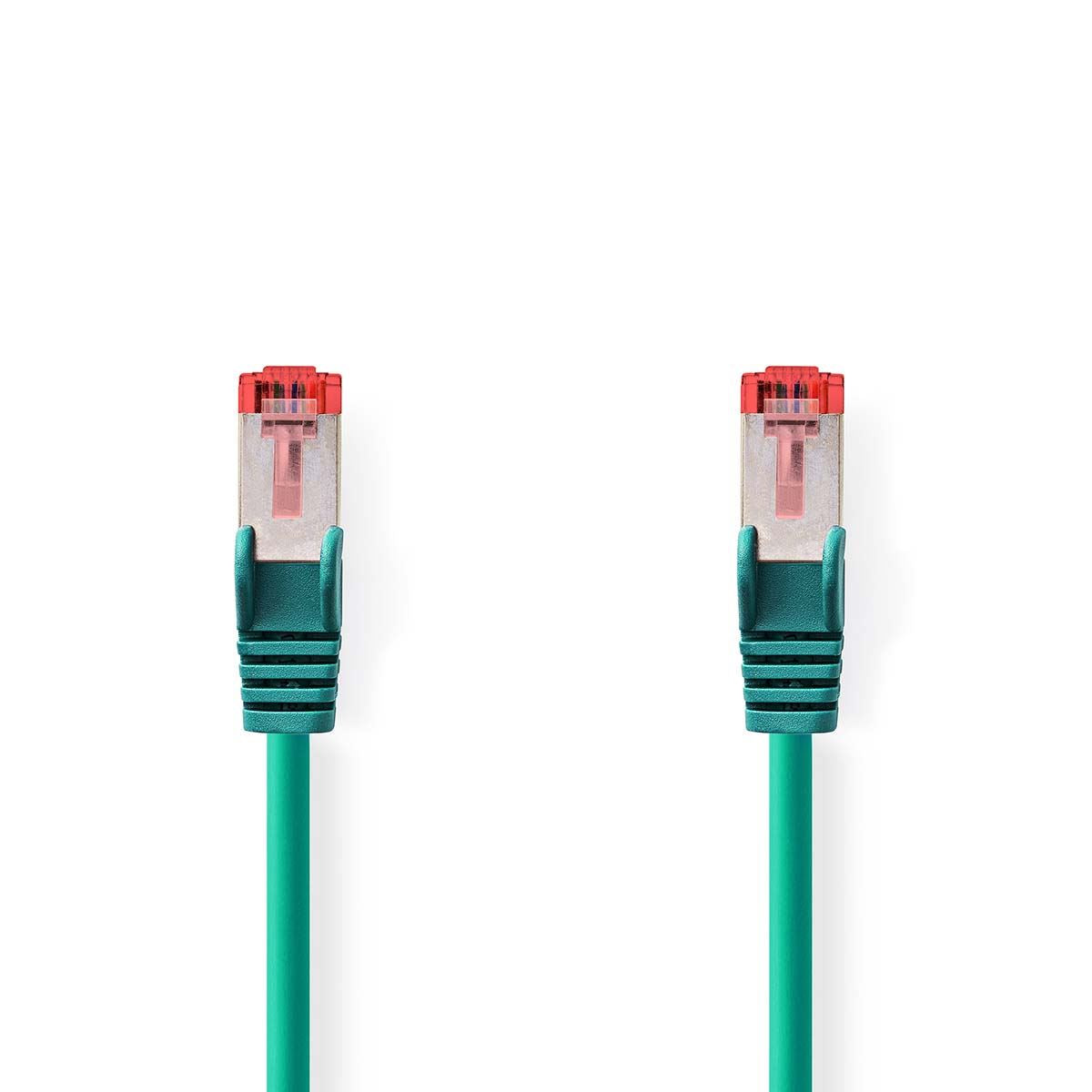 Nedis CAT6 Cable RJ45 Male to Male S/FTP 20m Round LSZH Green (CCGP85221GN200)