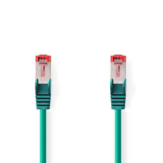 Nedis CAT6 Cable RJ45 Male to Male S/FTP 20m Round LSZH Green (CCGP85221GN200)