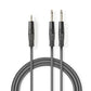 Nedis Stereo Audio Cable 2x 6.35mm Male to 3.5mm Male 3m Grey COTH23200GY30