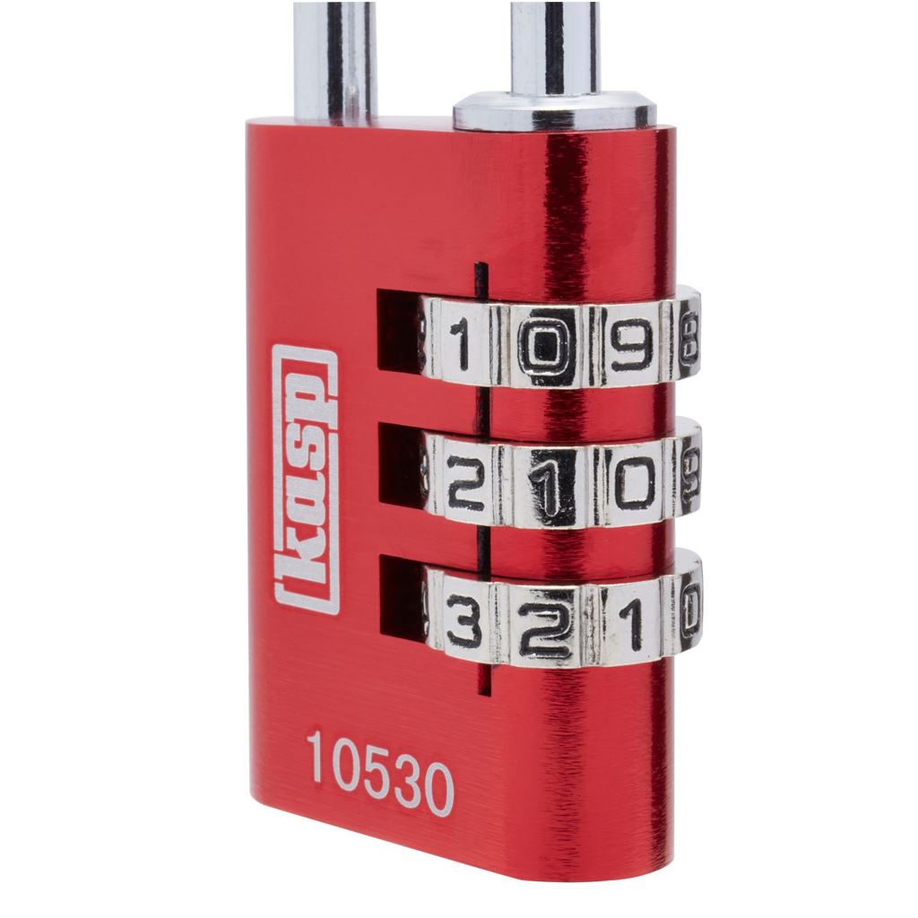 Kasp 105 Combi Padlock Red 30mm K10530REDD