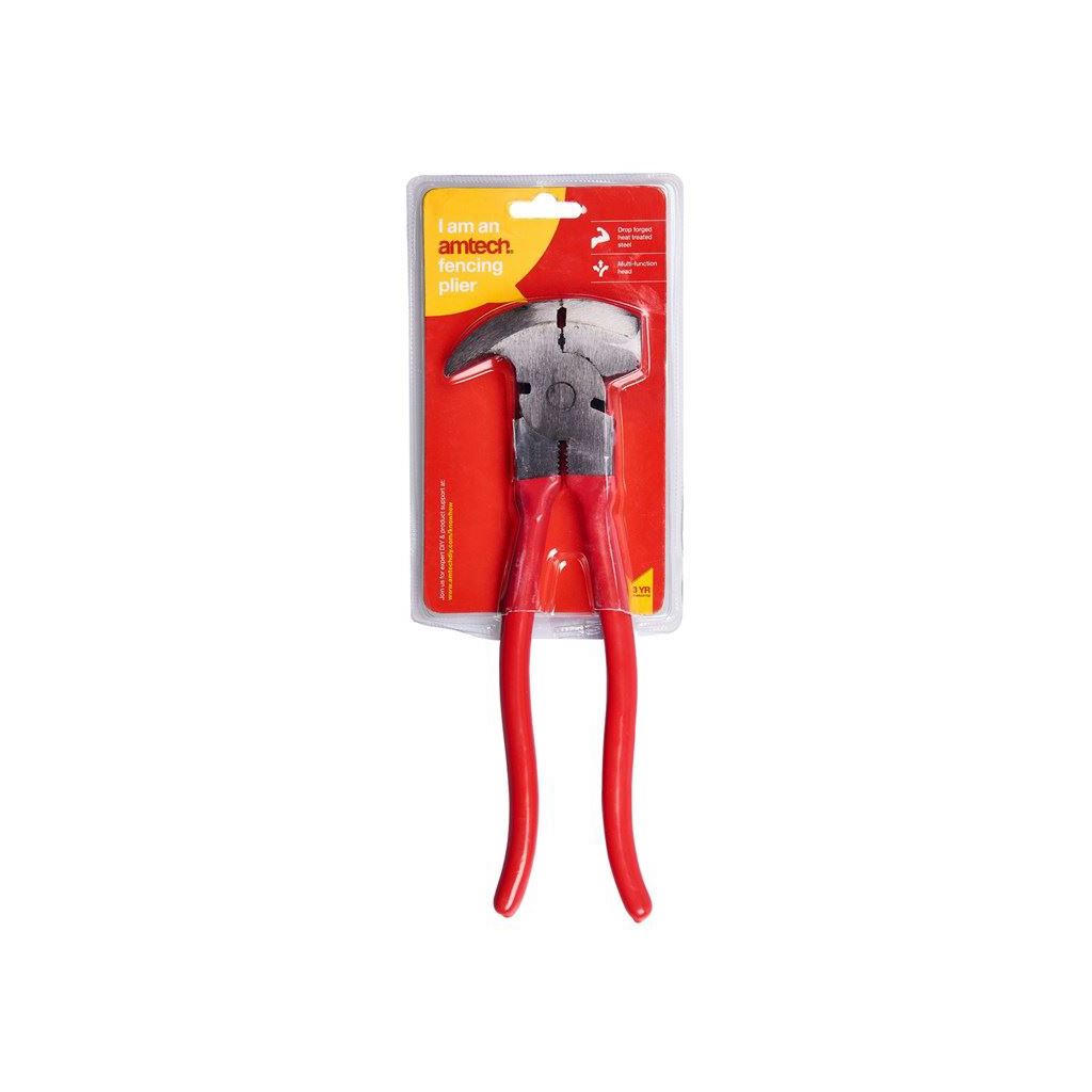 10" 250mm Fencing Plier Farm Striking Face Staple Remover Hook Clamp Pincer - B1000