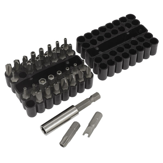 Sealey Security Bit & Magnetic Adaptor Set 33pc AK614
