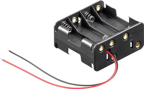 Goobay 8x AA (Mignon) battery holder black (81218)