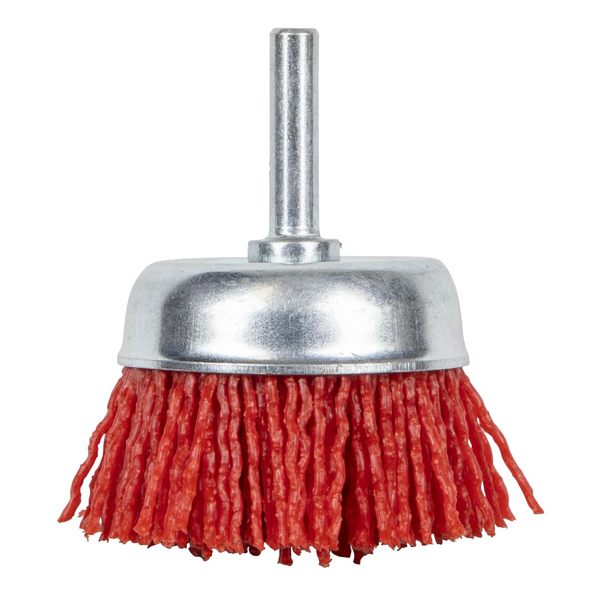 Sealey Nylon Filament Cup Brush 50mm with 6mm Shaft NFB50