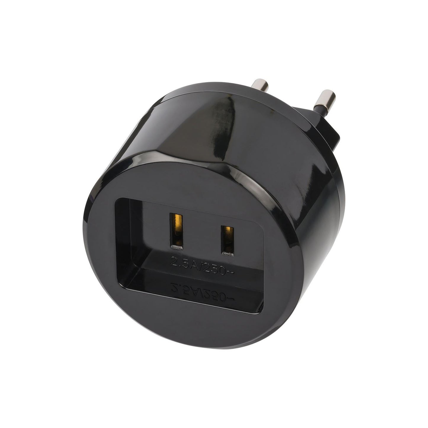Brennenstuhl Travel Adapter USA-to-Europe with 2.5 A Fuse BN-1508500010