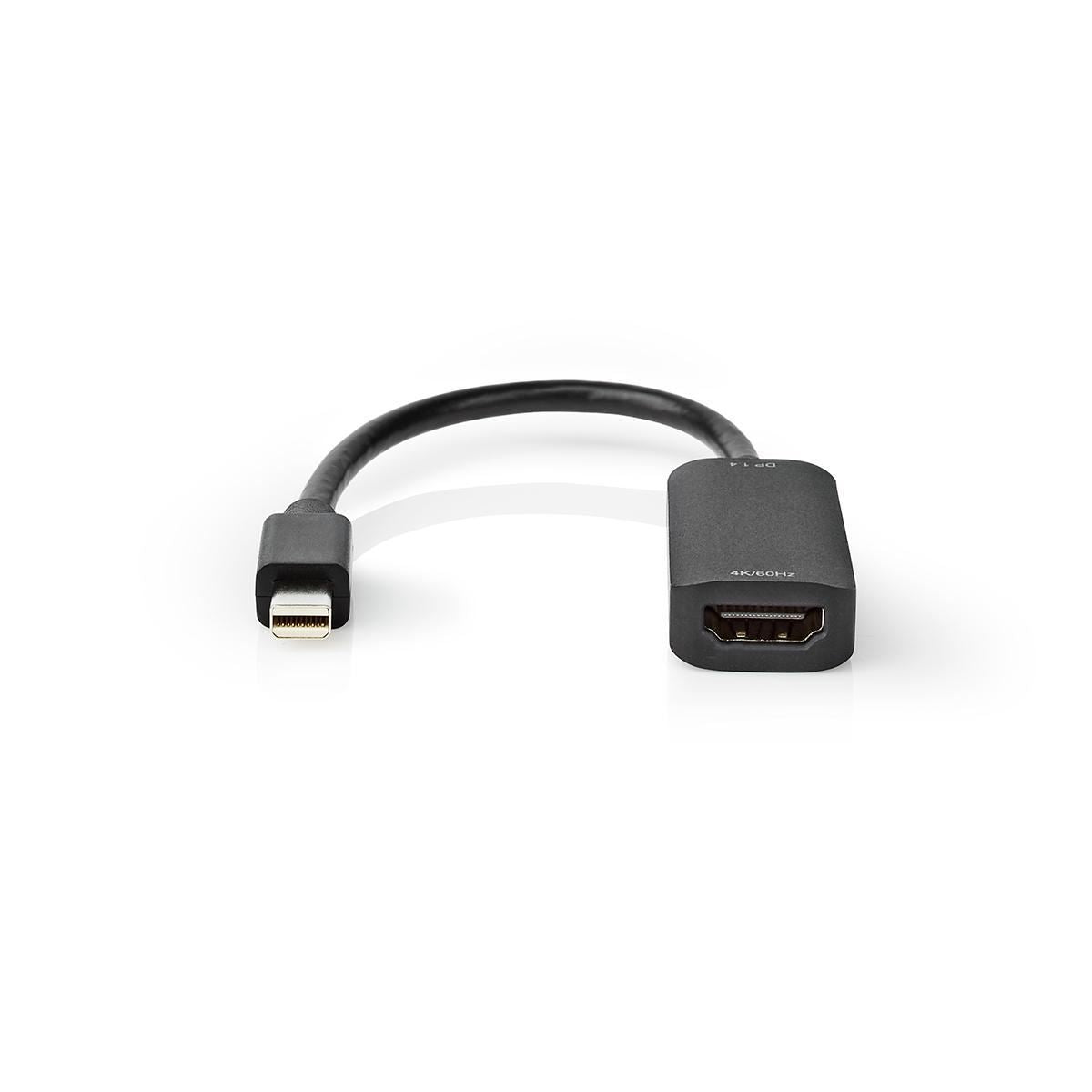 Nedis Mini DisplayPort Cable 1.4 Mini DisplayPort Male to HDMI Output 0.2m 20cm - CCGP37654BK02