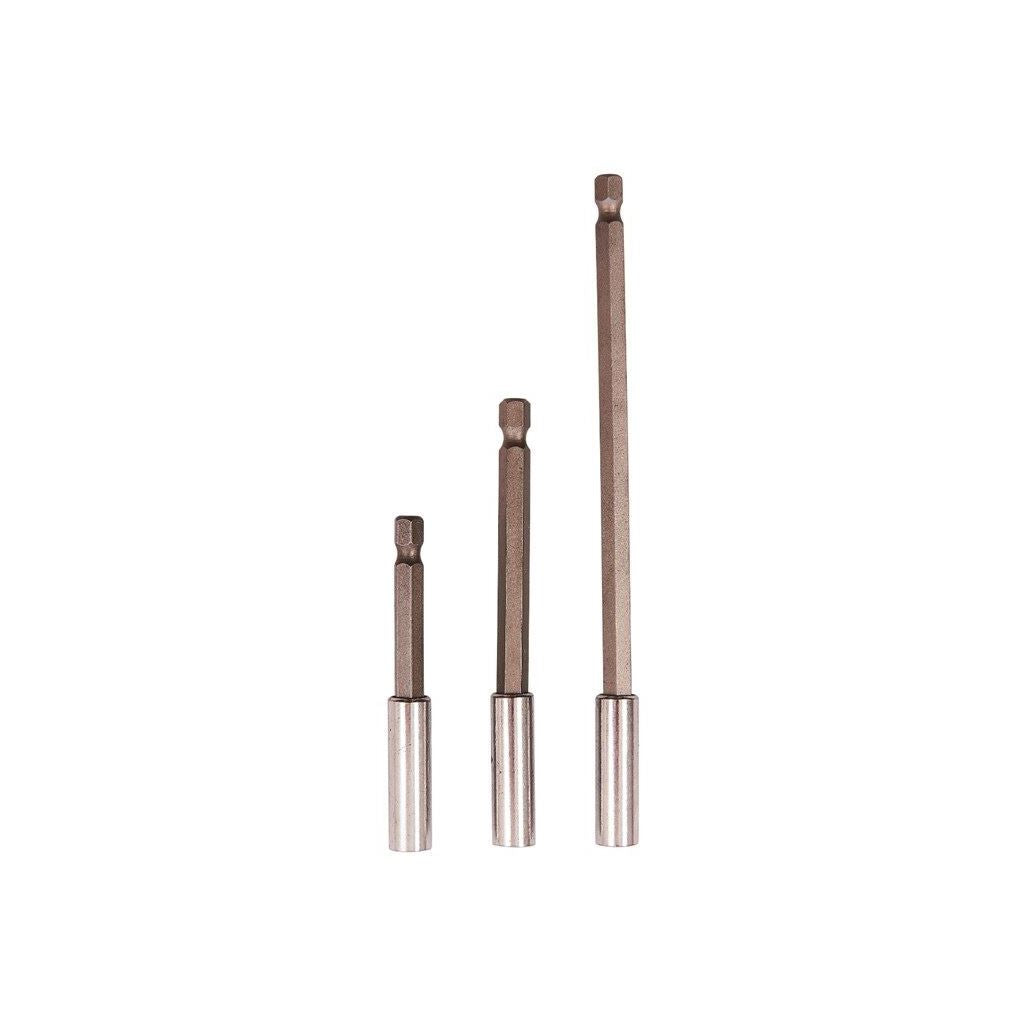 3 Piece Steel Drill Bit Holder Power Tool Drilling Diy Philips Slotted Magnetic - L2210