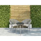 Dellonda Echo 3 Piece Aluminium Balcony Set with Tempered Glass Top - DG58 DG58