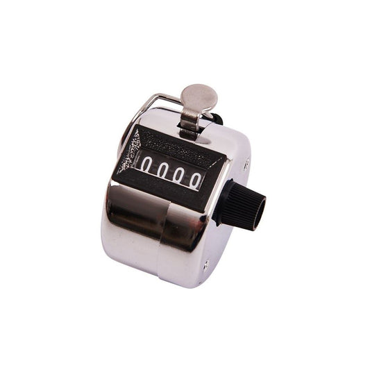 Amtech 4 Digit Hand Tally Counter Golf Clicker Chrome Doorman Security - P1925