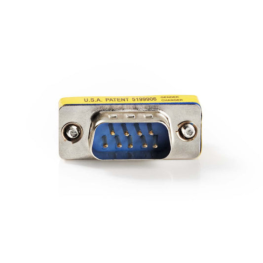 Nedis Serial Adapter Adapter D-SUB 9-Pin Male to Male Nickel Plated Metal