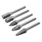 Sealey Tungsten Carbide Rotary Burr Set 5pc SDBK5