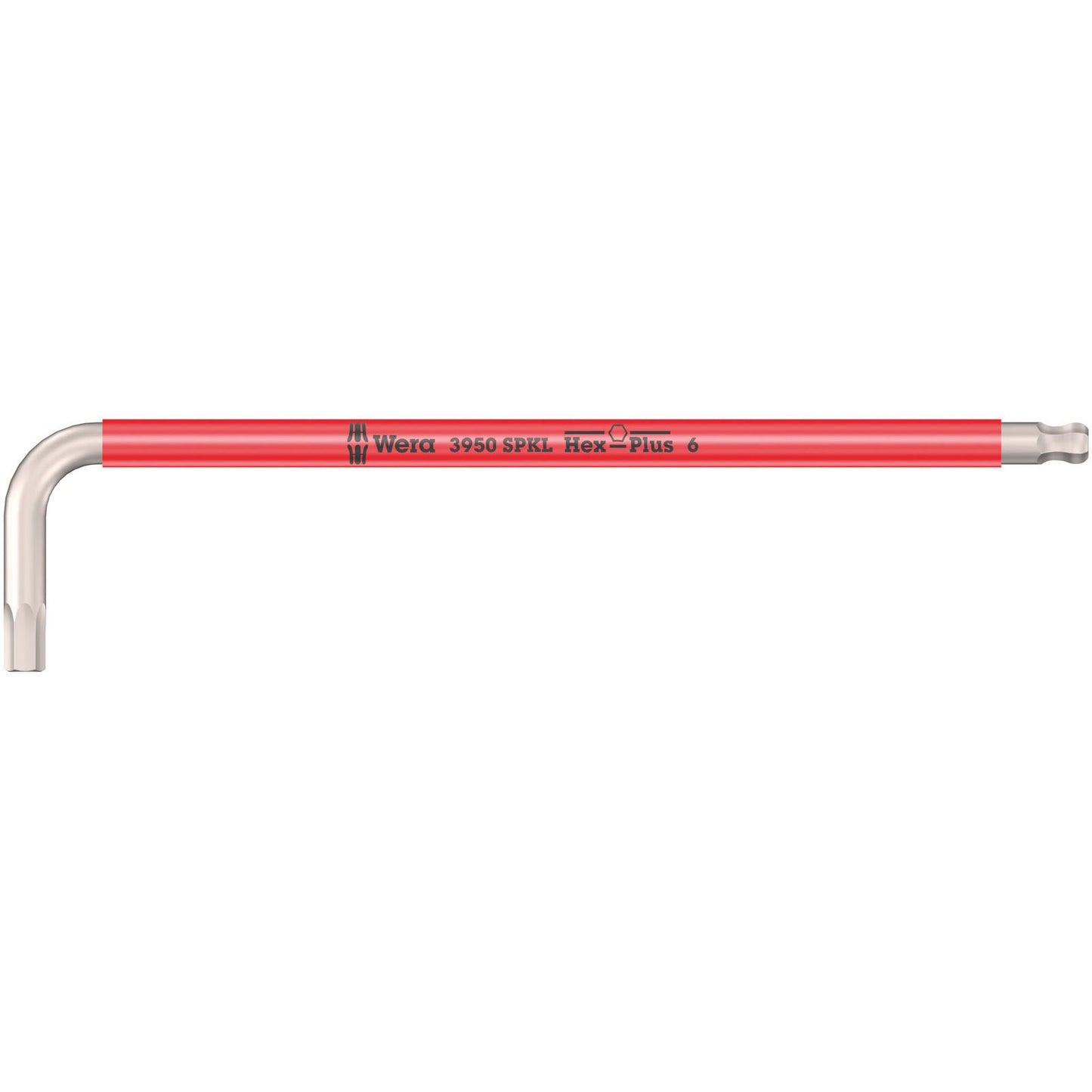 Wera 3950Spkl Multicolour Hex Key 6.0/172 Long Ballend Stainless 022666