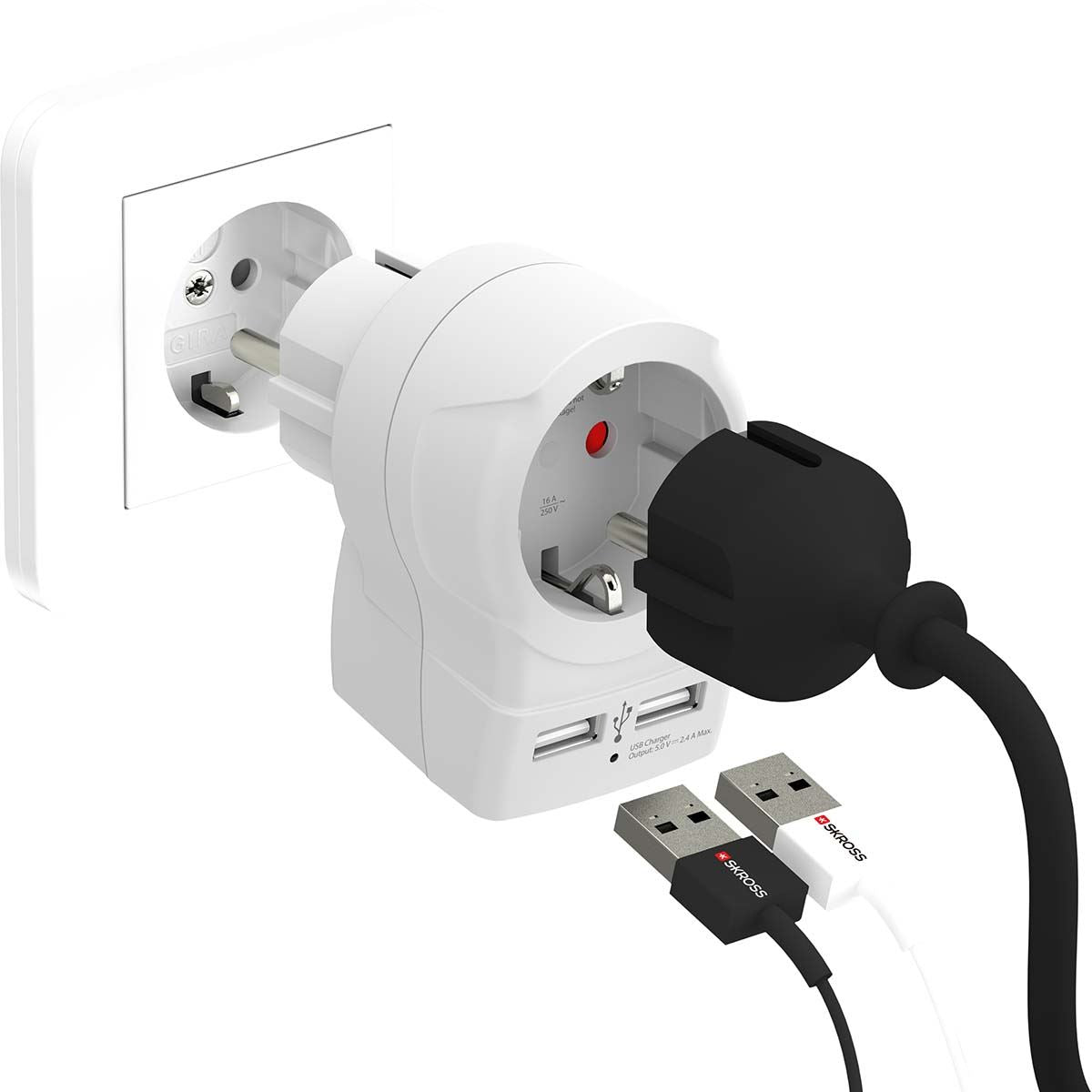 Skross Europe to Europe USB - Home USB Hub