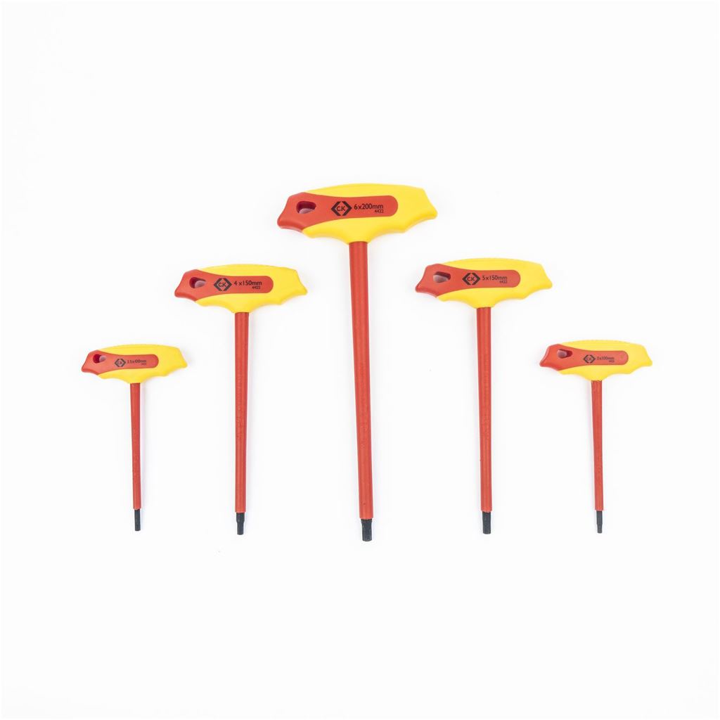 CK Tools Insulated T Handle Hex Keys Set T4422 SET