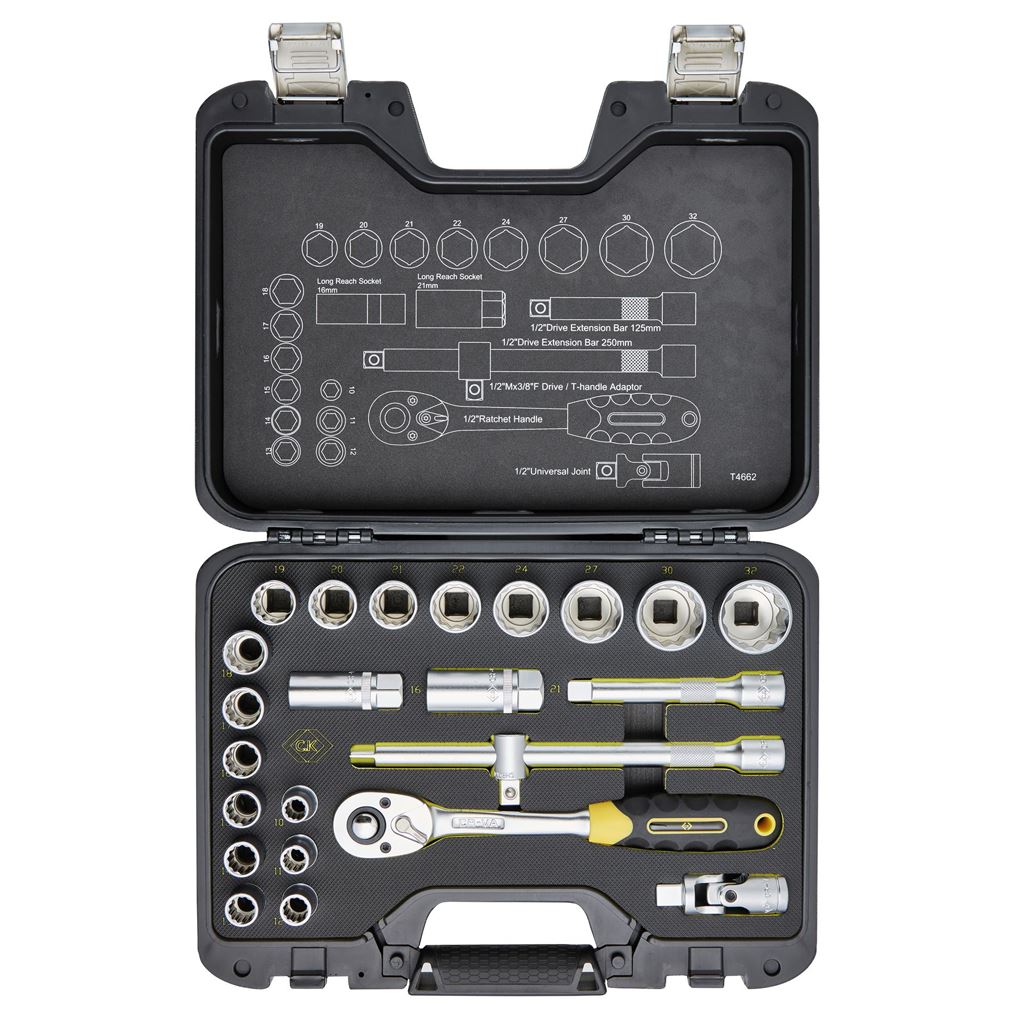 CK Tools Socket Set 1/2in Drive 24 Piece T4662