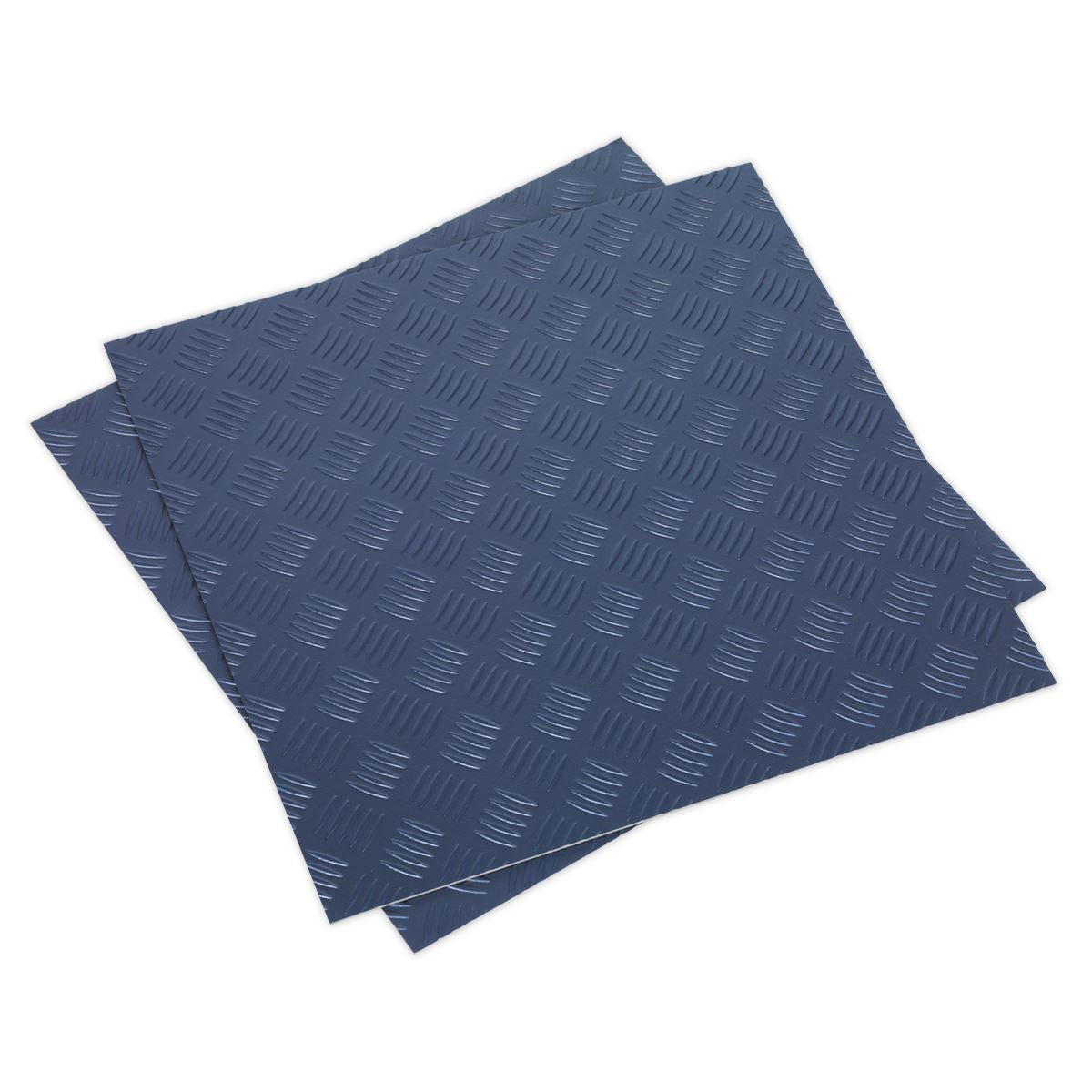 Sealey Vinyl Floor Tile with Peel & Stick Backing -Blue Tread Pk 16 FT1B