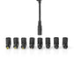 Nedis Notebook Adapter Universal 8 Connectors 45W Output 9.5V to 20V/3 A (Max.) - NBAU4501FBK