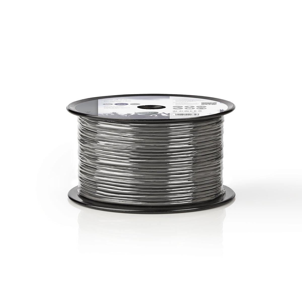 Nedis Microphone Cable 2x 0.125 mm² 100m Reel Grey COTR15011GY100