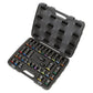 Sealey Metric Lock-On Standard & Deep Impact Socket Set 34pc 1/2"Sq Drive 6pt