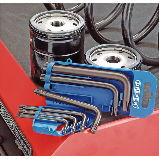 Draper 7 Piece Torx / TX Star Key Set In A Plastic Storage Holder [33738]