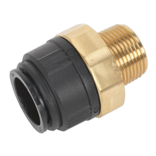 Sealey Straight Adaptor 28mm x 1"BSPT Brass (Speedfit - MM012808N) CAS28BSA