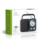 Nedis FM Radio 2.4W Carying Handle Black/Grey - RDFM1300GY